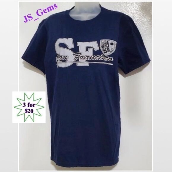 San Francisco Blue Unisex Top - Picture 1 of 11